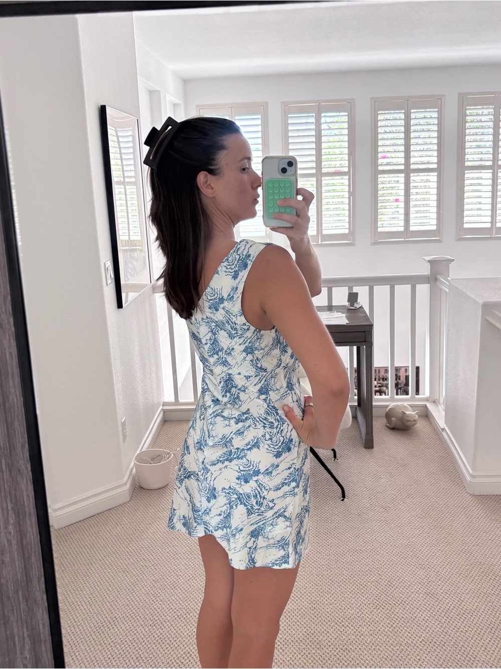 Lioness Blue & White Printed Mini Dress - Picture 4 of 6